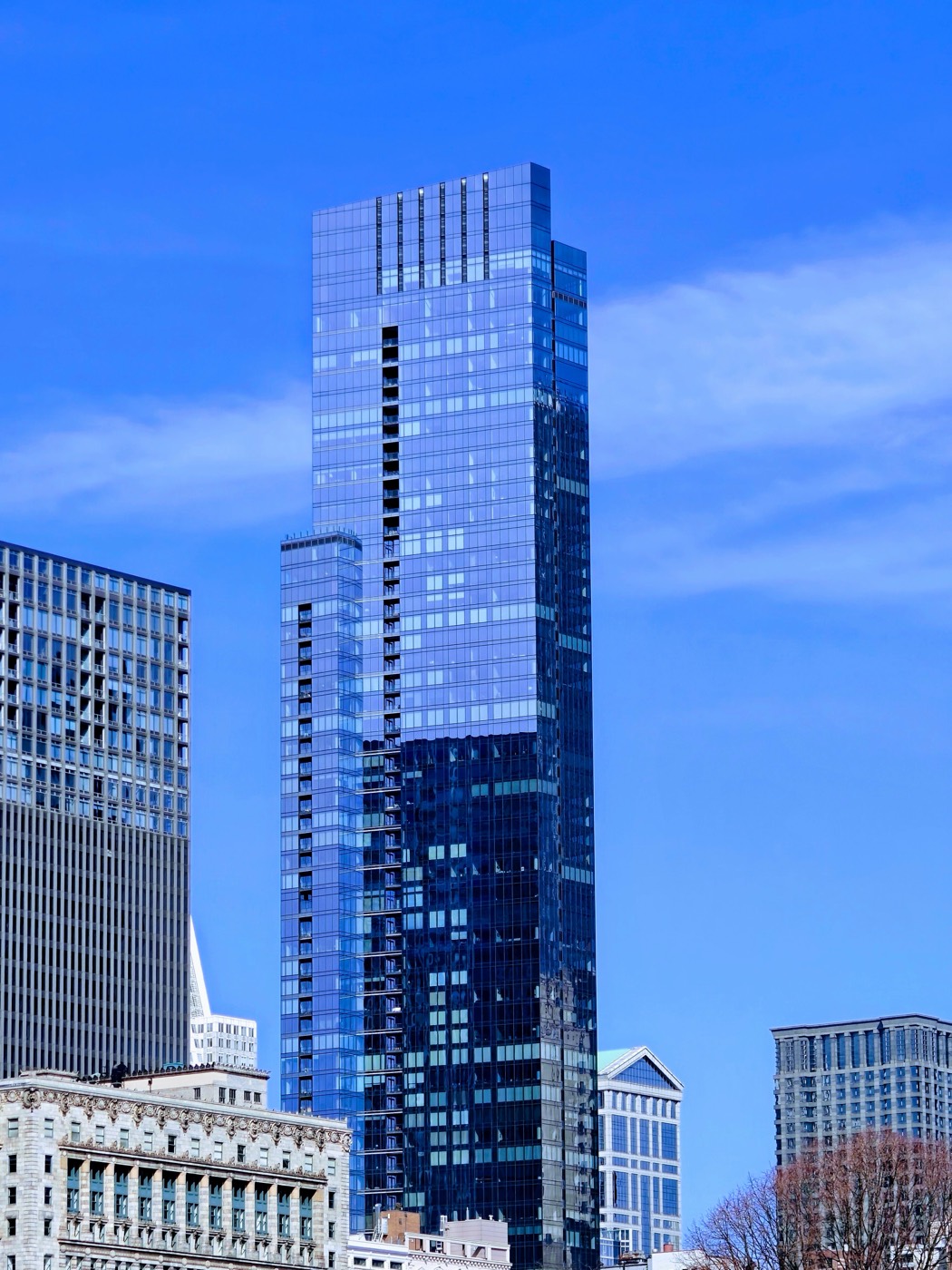 glass tower against the sky