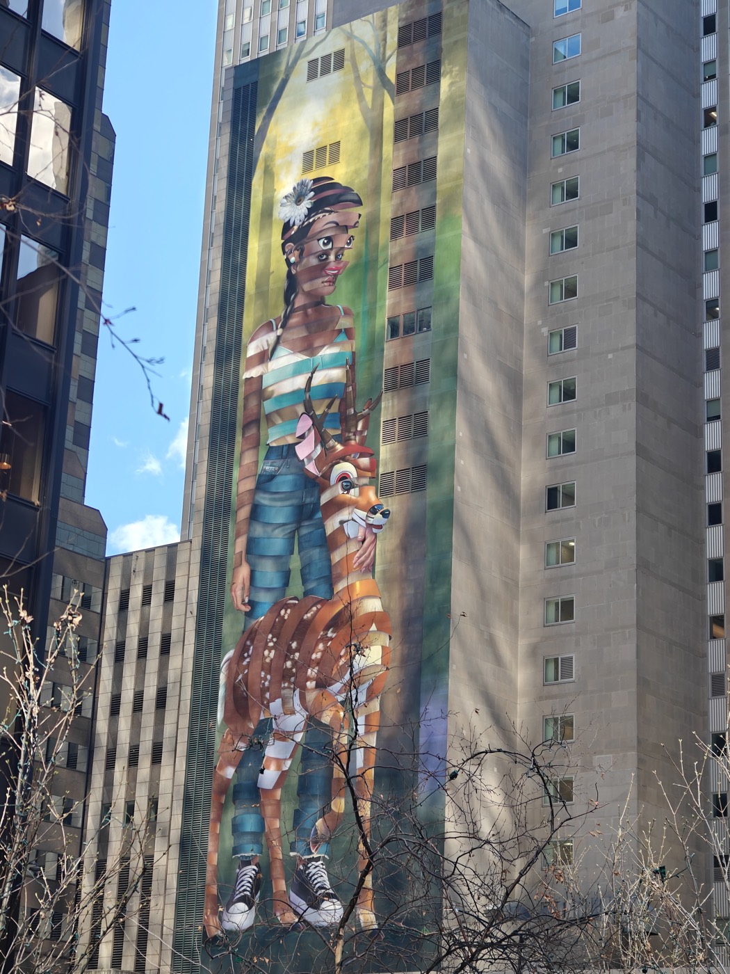large building mural